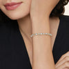 Allegra Baguette and Round Lab Diamond Tennis Bracelet 7 ct in 18K Yellow Gold