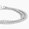 Wrap Lab Diamond Tennis Bracelet 2.25 ct  in 18K White Gold