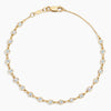 7 in. Bezel Lab Diamond Station Bracelet 1 ct  in 18K Yellow Gold