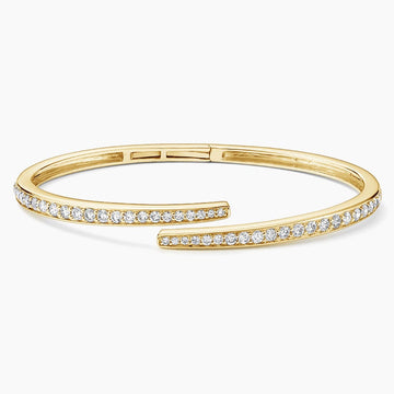 Sonya Lab Diamond Wrap Bracelet 1.5 ct  in 18K Yellow Gold