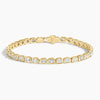 Bezel Lab Diamond Tennis Bracelet 2.875 ct  in 18K Yellow Gold