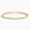 Bezel Lab Diamond Tennis Bracelet 2.875 ct  in 18K Yellow Gold