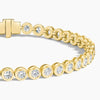 Bezel Lab Diamond Tennis Bracelet 2.875 ct  in 18K Yellow Gold