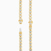 Heart Shaped Lab Diamond Bezel Tennis Bracelet 3.33 ct.  in 18K Yellow Gold