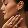 Silhouette Lab Diamond Hoop Earrings 0.2 ct in 18K Yellow Gold