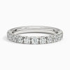 Each Lab Diamond Half Eternity Band in 18k White Gold