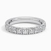 Each Lab Diamond Half Eternity Band in 18k White Gold