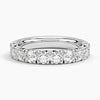 Each Lab Diamond Half Eternity Band in 18k White Gold