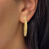 5 Carat Fancy Intense Yellow Diamond Hoops