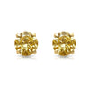 1.63ct GIA Fancy Intense Yellow Round Diamond Studs