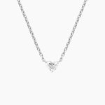 1 Carat - Lab Diamond Heart - Pendant in White Gold