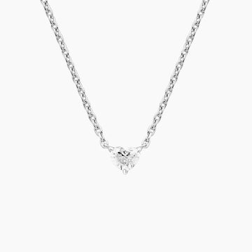 1 Carat - Lab Diamond Heart - Pendant in White Gold