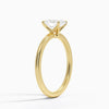 Oval Lab Diamond - Solitaire Engagement Ring in 18k Yellow Gold