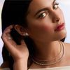 Certified Lab Diamond 4-Prong Stud Earrings in 18k Yellow Gold