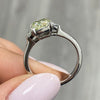 1.67ct Fancy Intense Yellow Green Diamond Ring