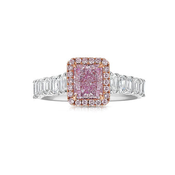 1ct Light Pink Diamond Engagement Ring