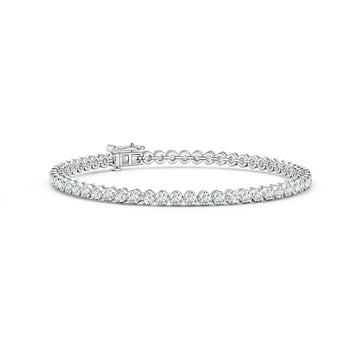 Classic Round Lab Grown Tennis Bracelet