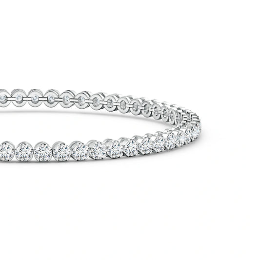 Classic Round Lab Grown Tennis Bracelet