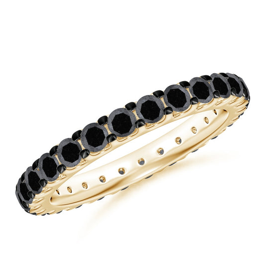 Round Natural Eternity Band Diamond Ring