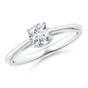 Classic Round Natural Diamond Solitaire Ring