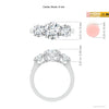 Round Natural three stone Diamond Ring