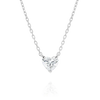 Heart Lab Grown Solitaire Pendant