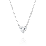 1 Carat - Heart Lab Diamond Solitaire Pendant