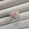 1.06ct Light Pinkish Brown Heart Diamond Engagement Ring