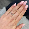 Fancy Pink Pear Diamond Stackable Ring