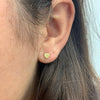 Yellow Diamond Heart Studs