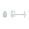 Pear Natural Diamond Solitaire Studs