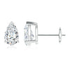 Pear Natural Diamond Solitaire Studs