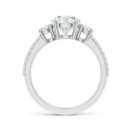 Solitaire Princess Natural Diamond Ring